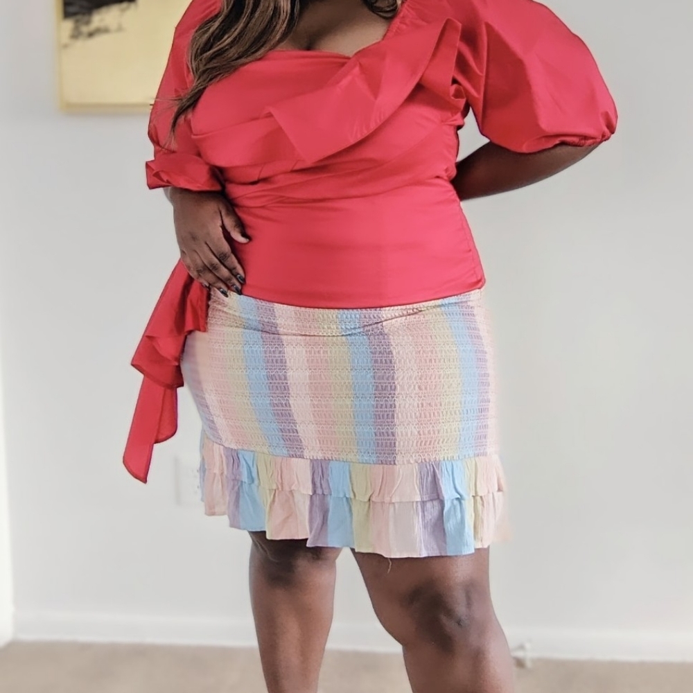 American Eagle Convertible Rainbow Dress